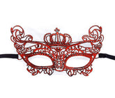 Nessiworld Red Color Lace Knitting Embroidered Party Mask Model 2